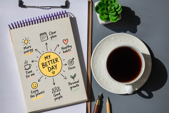 My Better Day &ndash; Daily Balance, Focus and Personal Growth Concept.