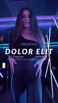 Vertical Title Card Design 02
