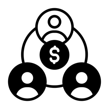 Business Network Modern Vector Icon
