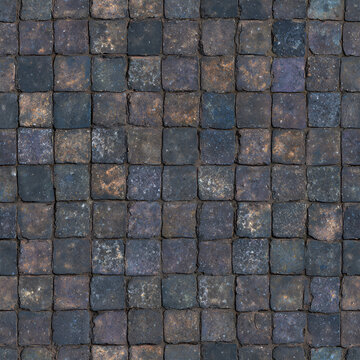 Zellige Tile Aged Seamless Texture