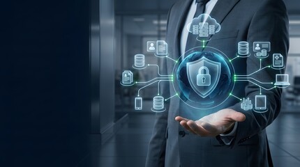Obraz premium Protecting sensitive information a comprehensive look at modern cybersecurity and data protection strategies