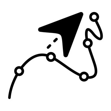 Travel Map Vector Icon
