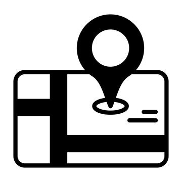 Street Map Vector Icon