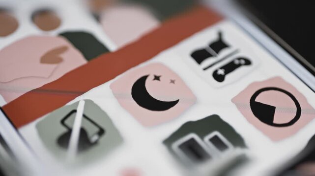 Night routine menu combines sleep games time and limits
