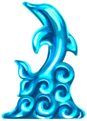 Dolphin Leaping Ice © Daksina Capital