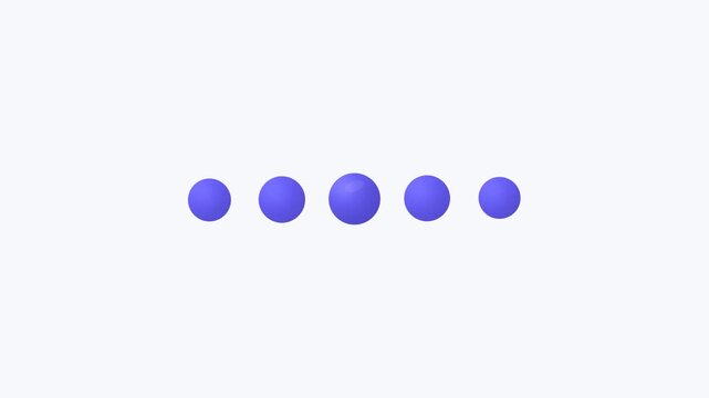 Fluid loading animation featuring five large liquid dots smoothly converging and merging into a single central shape using a liquid metaball filter before separating in a seamless loop. Modern motion