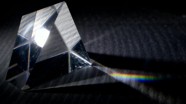 Surreal chiaroscuro reflection in dark studio void with textured shadows