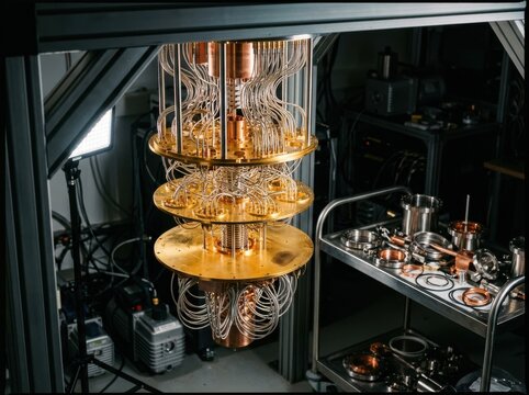 Quantum Computer Hardware in a Cryogenic Lab Setup