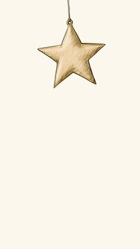 Hanging Christmas Stars Animated Background