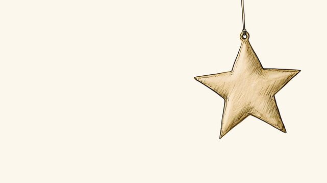 Hanging Christmas Stars Animated Background
