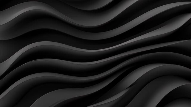 Abstract Black Waves: A sophisticated abstract background featuring elegant, flowing dark waves that create a sense of depth and motion.