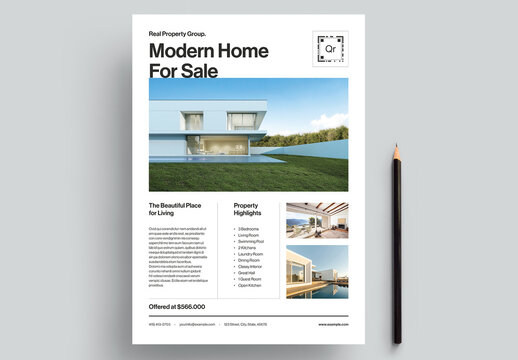 Real Estate Flyer Layout