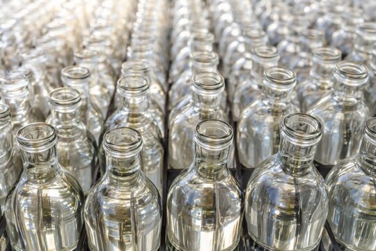 Glass Bottles in Dense Repetition