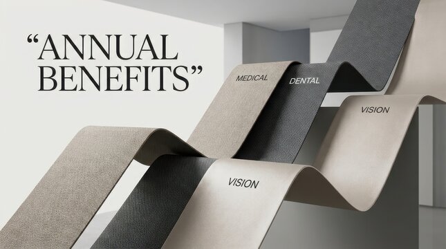 Open Enrollment Annual Benefits Selection with Medical Dental and Vision Coverage Plan Options