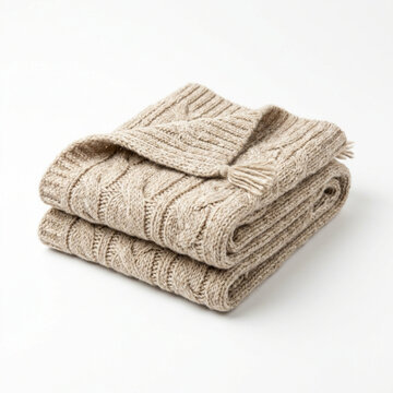 Cozy Cable Knit Throw Blanket