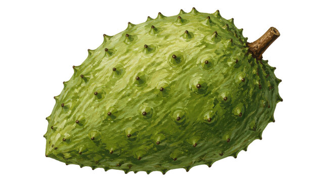 Soursop Fruit with Spiky Green Skin