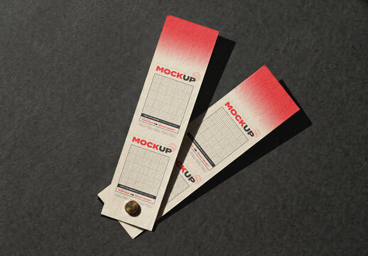 Samples Paper Pieces Joined Together Design Mockup