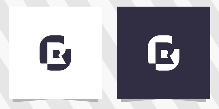 letter r logo design vector