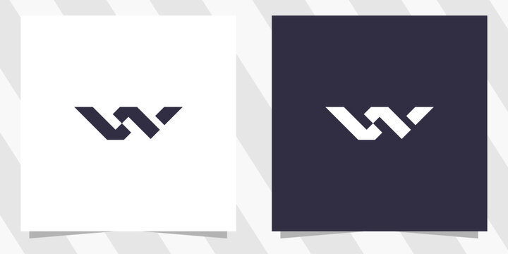 letter ws sw logo design vector