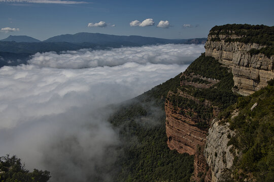 Cliffs and Forested Landscape of Tavertet