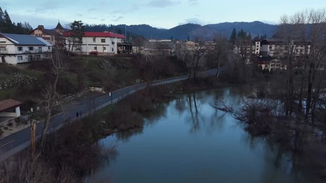 Leavenworth Washington River Flooding After December 2025 Windstorm
