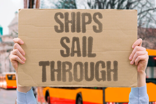 "Ships sail through" Cargo vessels continued scheduled ocean routes. HAPAG. LLOYD. SAILINGS. SHIPPING. ROUTES.