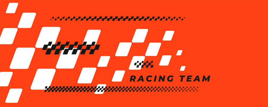 Race texture checkered with flag checker speed and car track background. Line pattern wave with formula red finish and rally circuit design.