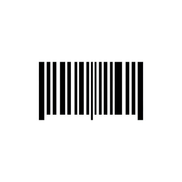 Classic black retail barcode icon for product scanning and logistics.