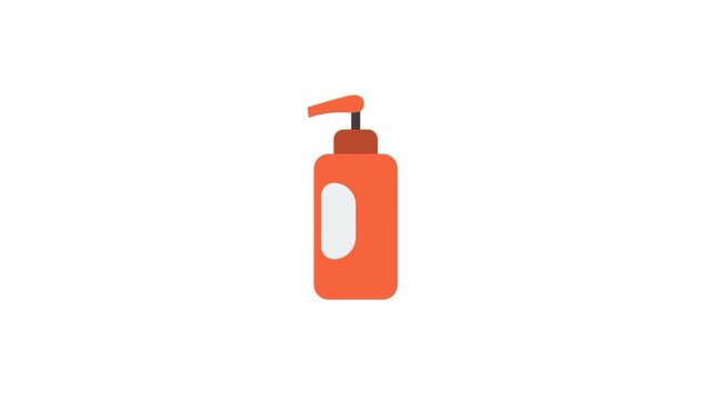 Hand wash, hand sanitizer antibacterial health direct 3d animation
