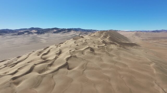 Large sand dune in Chile's Atacama Desert