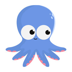 Cute Cartoon Octopus Illustration © danputra