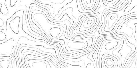 Abstract topographic map contour lines pattern in black and white with geographic map elevation lines background texture © MD.HUZZATULLAHISLAM