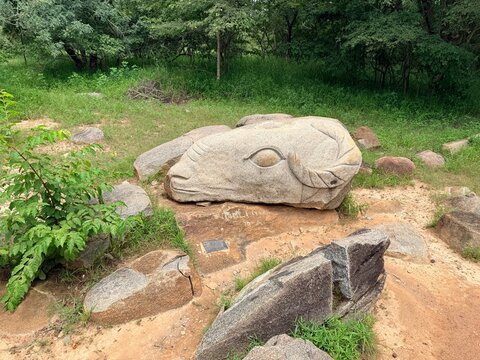 Sculpture du b&eacute;lier 