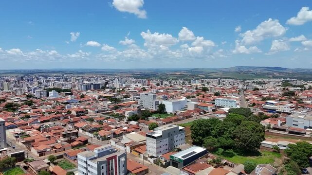 Vista a&eacute;rea do Bairro Vila Garcia, Patos de Minas, Minas Gerais