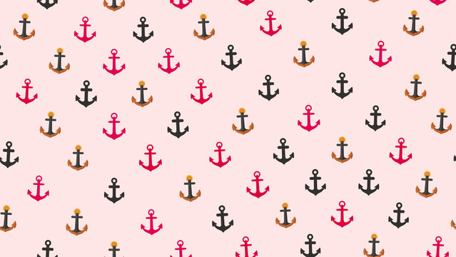 Nautical anchor pattern