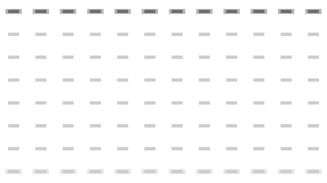 Horizontal bar pattern loading animation loop moving down screen dark strokes grey background minimal motion
