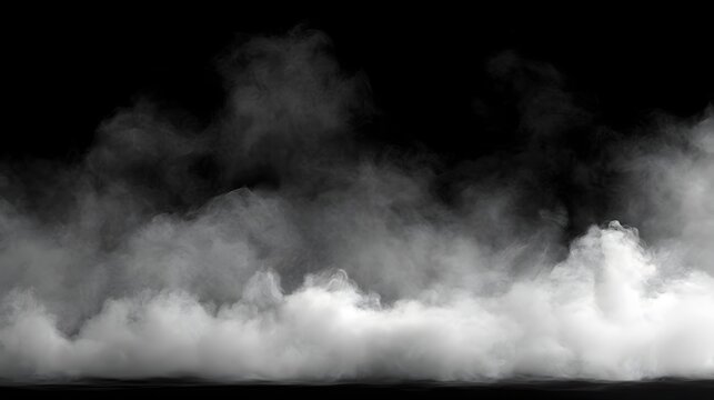 White Steam Vapor and Smoke Fog Rising for Food and Product Overlay