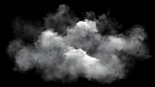 White Steam Vapor and Smoke Fog Rising for Food and Product Overlay