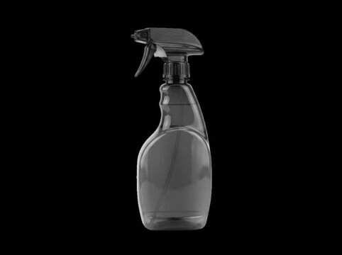 Spray bottle with black body and trigger nozzle