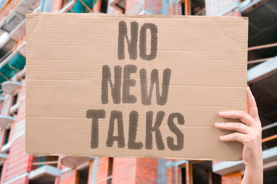 "No new talks" Tehran refuses fresh negotiations. IRAN. TALKS. REFUSAL. DIPLOMACY. STALEMATE.