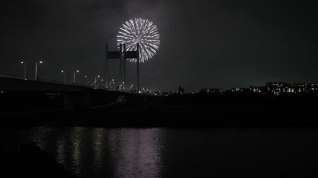 是政橋からのぞむ東京競馬場花火2026
