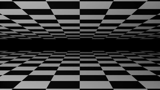 black and white chess board