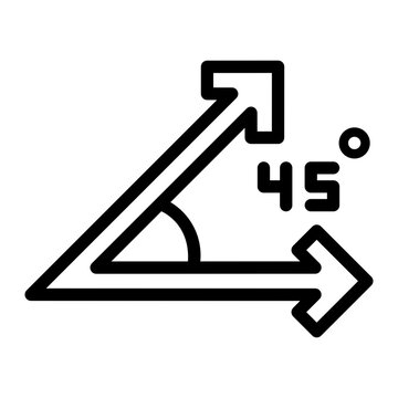 angles line icon