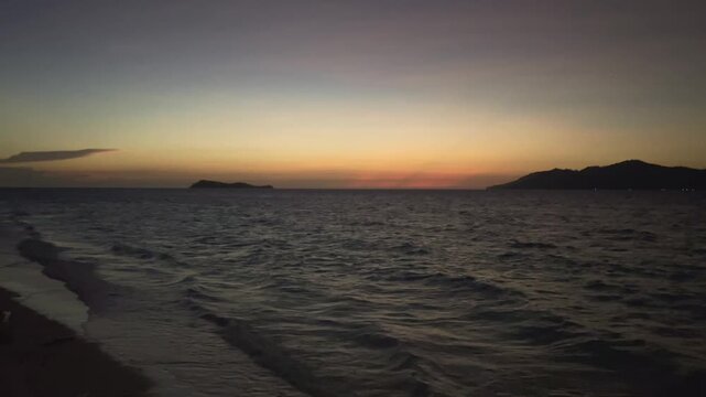 Serene Ocean Sunset View