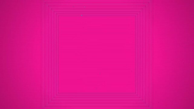 Vibrant magenta abstract background featuring concentric rectangular frames and fine digital noise.