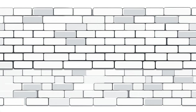A seamless pattern of a white brick wall with gray accents.