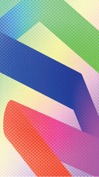 Vibrant Abstract Geometric Pattern Background Illustration