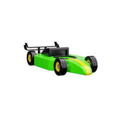 Obraz premium Formula One Car 3d render icons