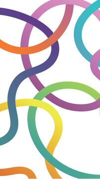 Colorful Abstract Intertwined Lines Background Design