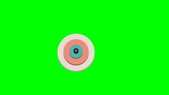Dimensional 2.5D animation of a sphere striking an abstract goal target, generating branching paths that connect to multiple secondary targets, symbolizing opportunities, strategy, business growth